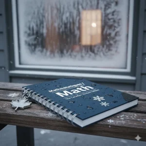 Durable, heavy-duty graph paper notebook designed to withstand a Canadian student's daily commute in winter.