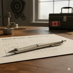 A durable, metal-body mechanical pencil for engineering students at a Canadian polytechnic.