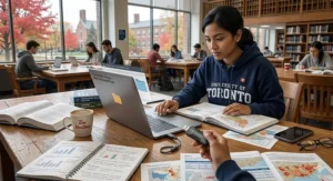 A digital illustration of a high-capacity USB flash drive for students storing large thesis files for a graduate student in Toronto.