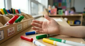 High-quality washable markers designed to withstand the heavy daily use of a busy Canadian kindergarten classroom.