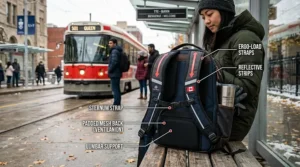 A high-capacity portable power bank and multi-port charging cable, vital supplies for commuter students spending 12 hours away from home.