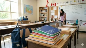 Spiral-bound notebooks designed for Grade 5 student subjects.