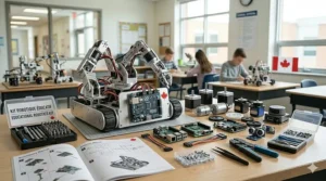 Educational robotics kit supplies for advanced science fair projects.