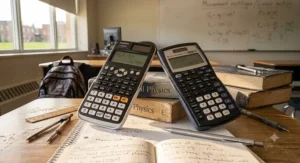 Texas Instruments graphing calculator recommended for Canadian AP calculus courses.