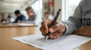 Durable mechanical pencils for high school students designed for standardized exams.