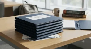 Essential CEGEP study supplies featuring a high-quality presentation folder for oral exams