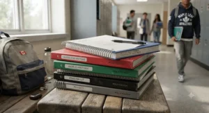 Durable spiral notebooks for high school students with poly covers for daily wear.